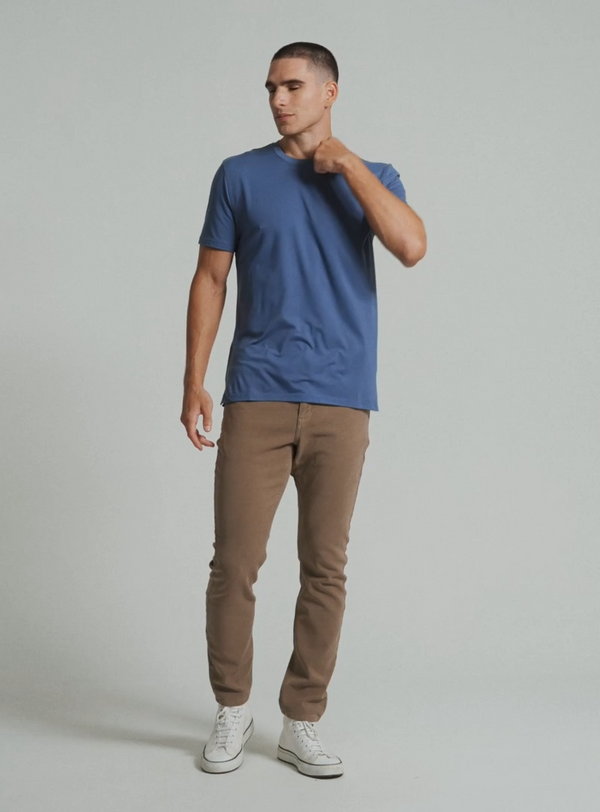 Men's Core Crew Neck Tee Blue Indigo