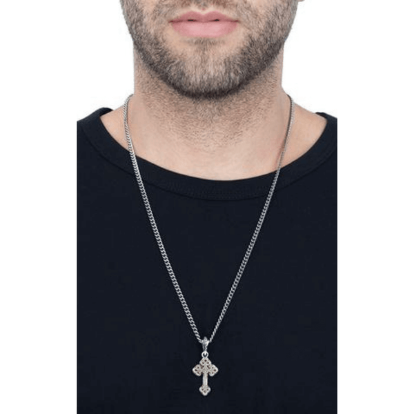 Small Alloy Traditional Cross Necklace