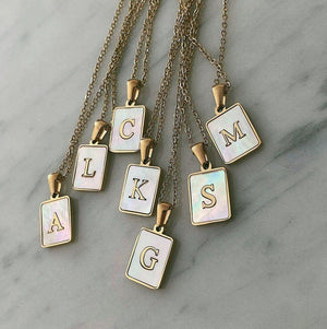 Pearla Initial Necklace