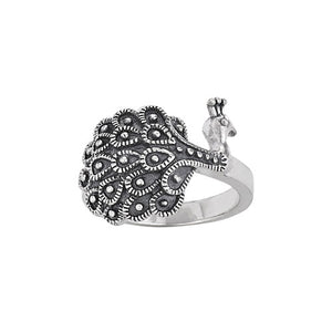 Peacock Perch Ring