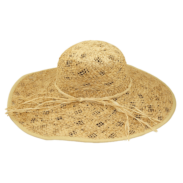 Open Weave Raffia Hat