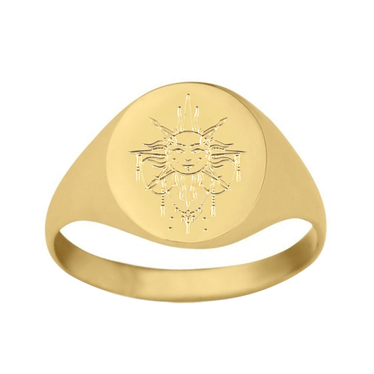 Sunshine Queen Signet Ring