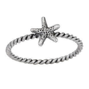 Starfish Braided Band Ring