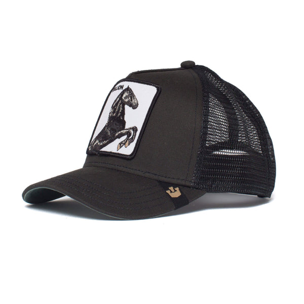 Stallion Trucker Hat Black